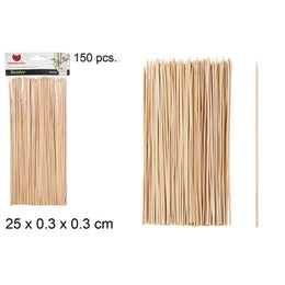 150 Spiedini Per Barbecue In Bambu 25 Cm