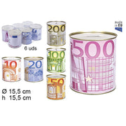 Salvadanaio In Metallo Euro 15X15 Cm
