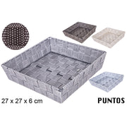 Cesto In Nylon Puntini Colori Assortiti 27 Cm