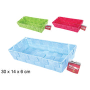 Cesto In Nylon Colori Assortiti 30X14 Cm
