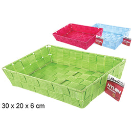 Cesto In Nylon Colori Assortiti 30X20 Cm