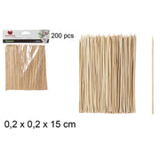 200 Spiedini Per Barbecue In Bambu 15 Cm