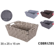 Cesto In Nylon Colori Assortiti 35X25 Cm