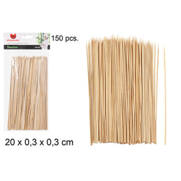 150 Spiedini Per Barbecue In Bambu 20 Cm