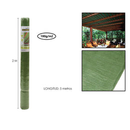 Rete Ombreggiante Verde 2X5 M 180 G/M2