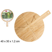 Tagliere In Bambù Con Manico Per Pizza 30 Cm