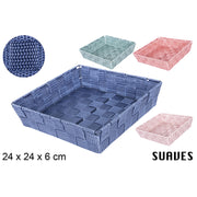 Cestino In Nylon Colori Fucsia Assortiti 24 Cm