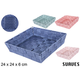 Cestino In Nylon Colori Fucsia Assortiti 24 Cm