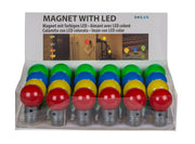 CALAMITA IN PLASTICA, PALLINA COLORATA, CON LED (PILE INCL.)