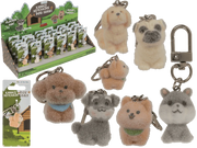 Portachiavi, Cane Floccato 3 Cm - 1 PZ CASUALE