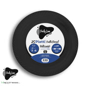 PIATTI IN PLASTICA FRUTTA NERI 25PZ