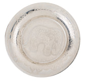 PIATTO IN METALLO COLOR ARGENTO PER BIGIOTTERIA, CA. 10 CM,