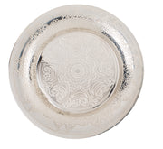 PIATTO IN METALLO COLOR ARGENTO PER BIGIOTTERIA, CA. 10 CM,