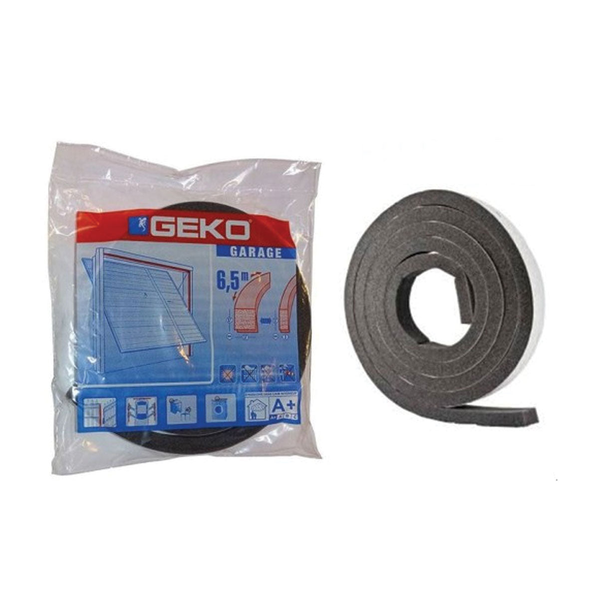 GUARNIZIONE ADESIVA GEKO PU 17x17 mm 6,5 m PER GARAGE