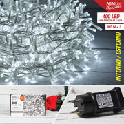 Mini Lucciole Trasp.400 Led Mt.14 3 C/Giochi Bianco Interno/