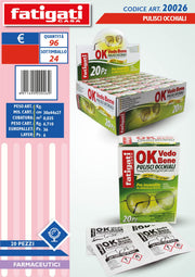 PULISCI OCCHIALI 20PZ.