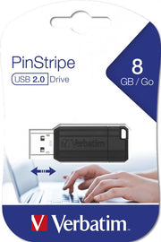 VERBATIM PEN DRIVE USB2.0 8G PINSTRIPE