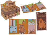 STICKY NOTES, CAPYBARA 6 DIVERSE DIMENSIONI/DISEGNI IN UN SE