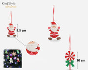 BAMBOLA ORNAMENTALE DI NATALE 8-12cm