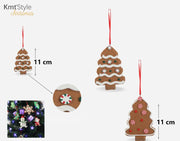 BAMBOLA ORNAMENTALE DI NATALE 8-12cm