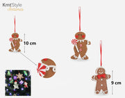 BAMBOLA ORNAMENTALE DI NATALE 8-12cm