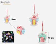 BAMBOLA ORNAMENTALE DI NATALE 8-12cm