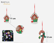 BAMBOLA ORNAMENTALE DI NATALE 8-12cm