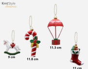 BAMBOLA ORNAMENTALE DI NATALE 8-12cm