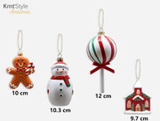 BAMBOLA ORNAMENTALE DI NATALE 8-12cm