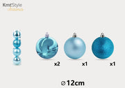 344  PALLINE E ACCESSORI DI NATALE 12CM 4PCS
