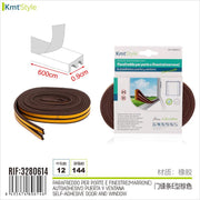 GUARNIZIONE PER PORTA E FINESTRA  MARRONE 0.9CM*6M