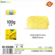 GOMITOLO GIALLO CHIARO 100G
