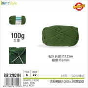 GOMITOLO VERDE MILITARE SCURO 100G