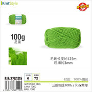 GOMITOLO VERDE ERBA SCURO 100G