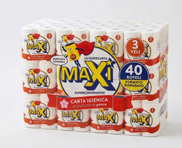 Carta Igienica Pesca – Formato Risparmio 40 Rotoli (3 Veli)