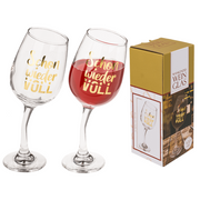 BICCHIERE DA VINO STORTO, PER CA. 420 ML, CA. 8,5 X 22,5 CM,