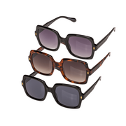 OCCHIALI DA SOLE DA DONNA 3 COLORI ASSORTITI (6X NERO, 3X NE