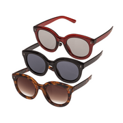 OCCHIALI DA SOLE DA DONNA 3 COLORI ASSORTITI (6X NERO, 2X RO