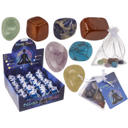 PIETRE CHAKRA, SET DI 7 IN SACCHETTO DI ORGANZA (AMETISTA, S