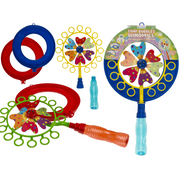 BOLLE DI SAPONE CON MULINO A VENTO, CIRCA 40 CM 2 COLORI ASS