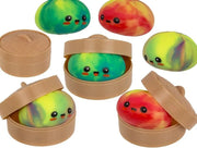 Raviolo Antistress Squeeze Dumpling Kawaii - Effetto Batik (9x5.5 cm)