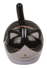 FIGURA MOBILE, GATTO SCODINZOLANTE CON CELLA SOLARE, A BASE