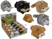 ANIMALI DI PELUCHE CON CODE SCODINZOLANTI, 8 CM. 1 PZ CASUALE