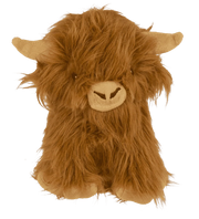 Mucca Highland Di Peluche, Circa 22 Cm Con Cartellino, In Bu - 1 PZ