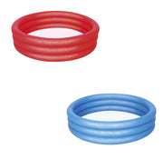 PISCINA TINTA UNITA A 3 ANELLI, CM. 102X25, 3 COLORI ASSORTI