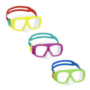 MASCHERA AQUANAUT, 7-14 ANNI, CONFEZIONE APRIBILE, 3 COLORI