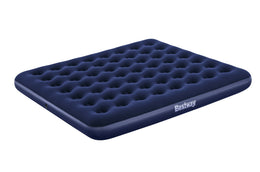 AIRBED BLU FLOCCATO DUE PIAZZE E MEZZO CM. 203X183X22