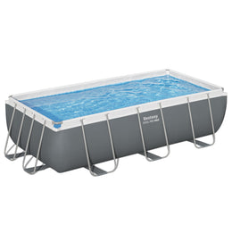 PISCINA STEEL PRO MAX RETT.CM.404X201X100,CAP 6.478L C/FILTR