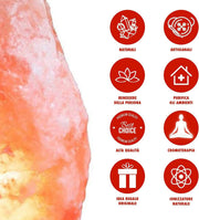 LAMPADA DI SALE ROSA DELL''HIMALAYA 10 - 15 KG.