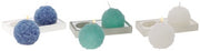 S/2 CANDELE SFERA DEC ASS3COL DIAM6